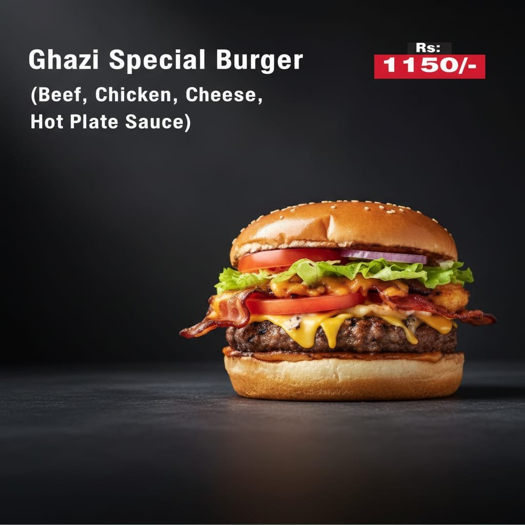 Ghazi Special Burger